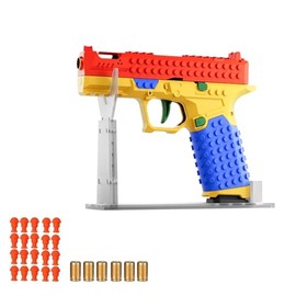 Tactical DIY Building Block Handle Set,Fun Building Block Kit with Display Stand for Adults,Fun Assembly Toy with Reusable Parts
