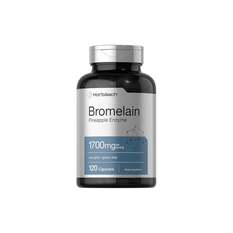 Horbäach - Bromelina 1700 mg - 120 cápsulas - Apoya