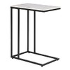 MAYPEX Rectangle Faux Marble Top C Table End Table for