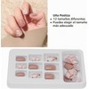 P146: 24 Piezas de Uñas Postizas, Cubierta Completa, Pegamento en