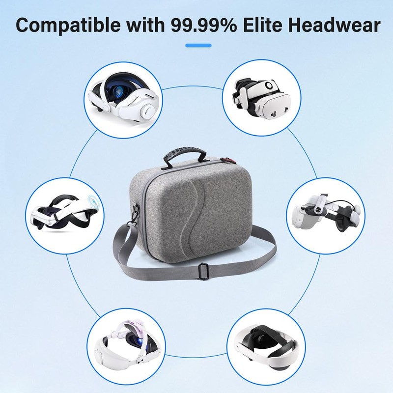 GETBSTOOP Carrying Case for Quest 3S VR Headset Controllers, Portable