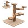 Wooden Hamster Platform Toy Hamster Playground Stand Rotating Ladder for