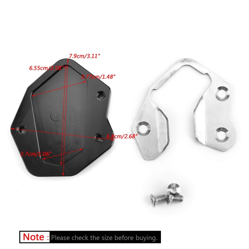 Bruce & Shark CNC kickstand side stand plate extension pad