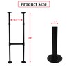acylph 30" Metal Table Legs-H-Shape Furniture Leg with Floor Protectors,DIY