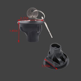 Fuel Tank Cap, Fuel Tank Filler Cap, 8U5Z-9C268-B Gas Cap Replacement for Ford F150, Edge, Escape, Expedition, Explorer, Focus, Fusion, Mustang, Taurus | Lincoln MKS, MKT, MKX, MKZ | Mercury