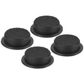PATIKIL 0.63" LED Flashlight Switch Cap, 4 Pcs Silicone Soft Boot Cover for Push Button Switch Electric Torch Handheld Flashlights DIY Project, Black