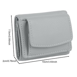 Moorle Women's Small Purse, Women's Coin Compartment, Leather Purse, Mini Purse with RFID Protection, Credit Cards for Women, Green, Classic
