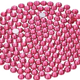 BELLEBOOST 2500PCS SS10/2.8mm Crystal Rhinestones (Rose), Bedazzling Flatback Glass Rhinestones for Crafting DIY Nail Art Makeup Decoration, Gems Diomand Charms for Tumbler Shoes Clothing Mug