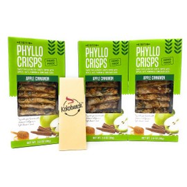 Phyllo Crisps Apple Cinnamon with Kokobunch Kit by Nu Bake | 3 Pack - 2.8 oz