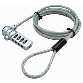 Sendt Notebook/Laptop Combination Lock Security Cable (Silver)