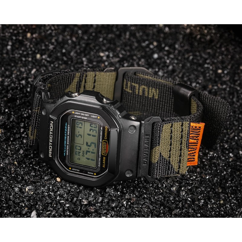 16mm Replacement Band for Casio G Shock G-5600/5700/6900/8900,GW-5600/M5610/6900/8900,GM-5610,GB-5600 G-Hook &