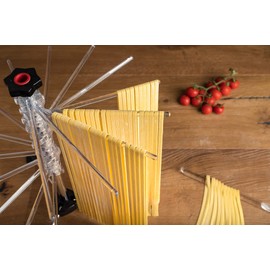 MARCATO Atlas Pasta Drying Rack, Tacapasta, Made in Italy, Steel and Polycarbonate, Collapsible, Clear