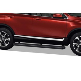 APS (Black Powder Coated 5 inches Running Boards Nerf Bars Side Steps Compatible with Honda CR-V 2017-2022