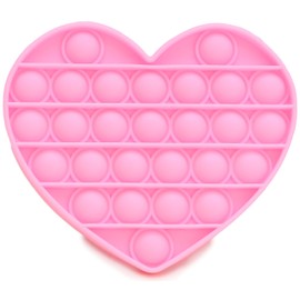 Toyland® Push Bubble Pop Bubble Sensory Fidget Toy - Lots To Choose From (Pink Heart)