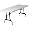 6 Ft. Commercial Plastic Folding Banquet Tables White