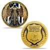 AtSKnSK Saint Michael Police Prayer Coin Patron Saint of Police