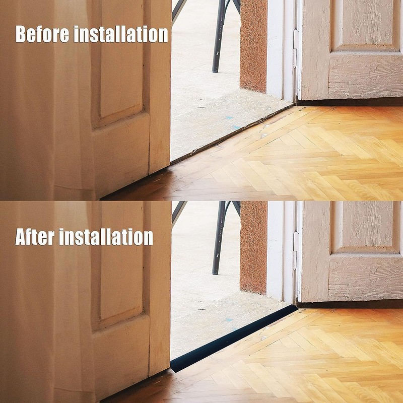 Floor-Transition-Strip-Door-Threshold-Ramp 36 inch, Threshold 3/4~4/5 in, Thresholds Ramps for Doorways,