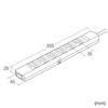 Sanwa Supply TAP-36MG-5 Power Strip 3P 6 Outlet 5m