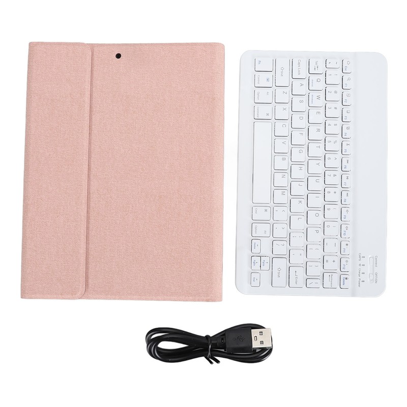 Wireless Bluetooth Keyboard with Magnetic Case Pencil Holder for IOS