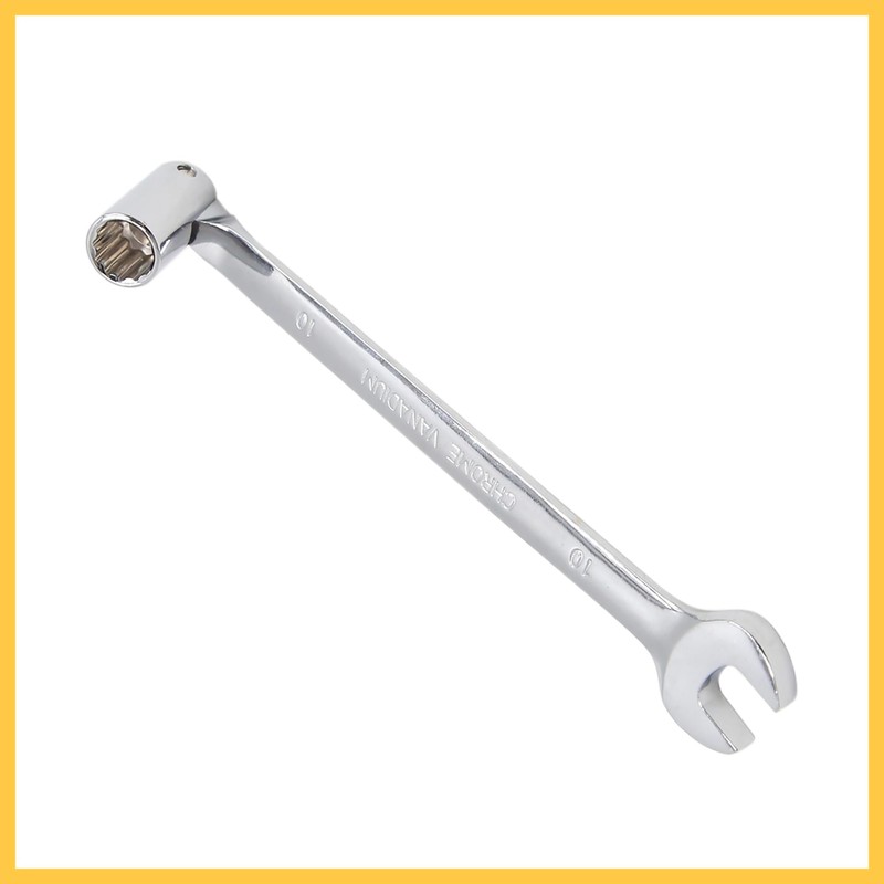 REPAIROCK uxcell10mm Swivel Head Combination Socket Spanner Wrench Auto Car