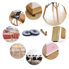 3/4" Screw on Furniture Glides Sliders for Wooden Furniture-Furnigear Heavy Duty PTFE (Teflon) Chair Leg Slides Move Your Furniture Easy & Safely - Best Floor Protector (20 Pack)