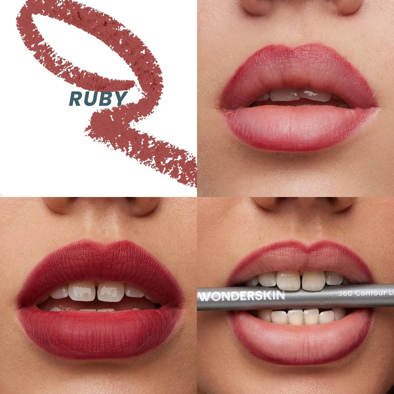 Wonderskin 360 Contour Lip Liner Pencil, Nourishing Lip Liner Pencil,