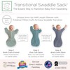 SwaddleDesigns SwaddleDesigns Transitional Swaddle Sack, Arms Up Half-Length Sleeves &