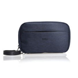 patu Handy Beauty Stuff Carry Case, Makeup Cosmetic Bag, Women Facial Cleanser Skincare Kit Pouch, Portable Electronics Accessories Organizer, Indigo