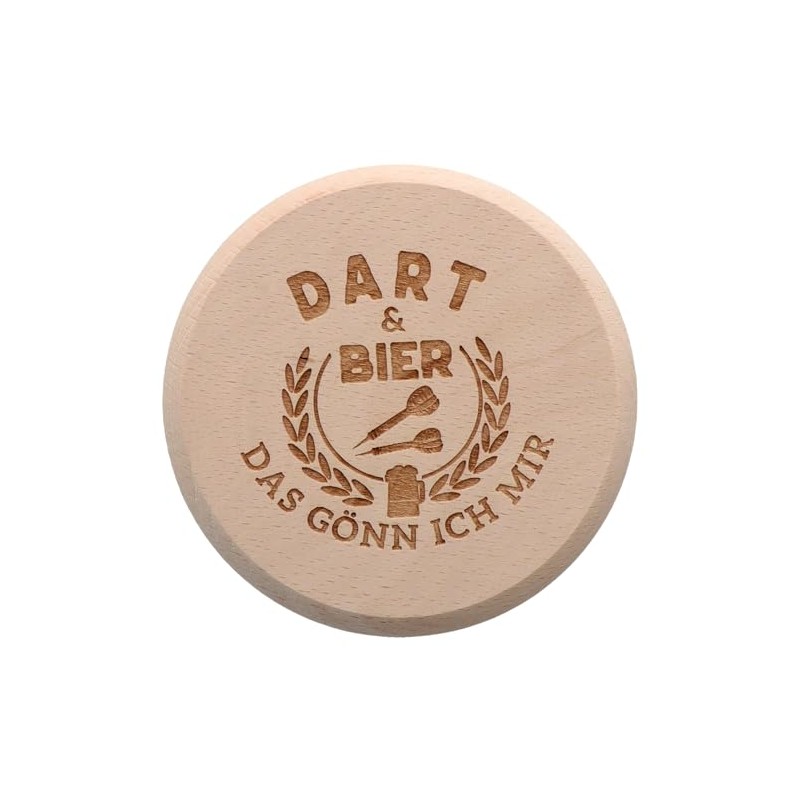 Spruchreif Coasters for Drinks Wooden Coasters for Drinking Glasses 2-in-1