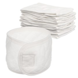 Kisangel 8pcs Navel Protective Belts Soft Cotton Umbilical Cord Wraps for Boy Girl Comfort Breathable Belly Band for Newborns Skin-friendly and Durable Design