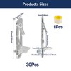32 Pcs Clear Plastic Shelf Support Pegs 5mm Self-Locking Cabinet