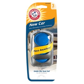 ARM & HAMMER AH8500NEC Under The Seat Air Freshener, New Car, 3 Pack
