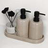 B Baosity Soap Dispenser Tray Vanity Tray Oval Shape Sleek