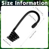 Ferraycle 20 Pieces 1/4 Inch Plastic Coated Bungee Cord Hooks