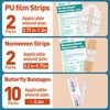 AZEN 14 Pack Emergency Wound Closure Strips, Butterfly Bandages, Emergency