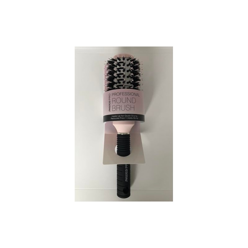 Swissco Pro Ionic Round Thermal Brush - SMALL (Pink, White