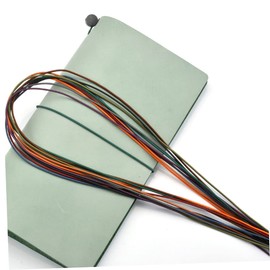 DIYEAH 4 Rolls Traveler Notebook Accessory Travel Journal Elastic Bands Notebook Stretchy Closure Travelers Notebook Travel Accessories Notebooks Elastic Rubber Bands Account Nylon Rope