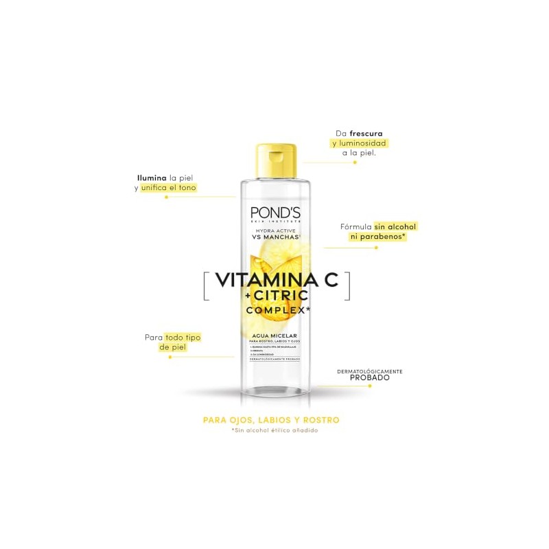 Ponds Agua Micelar Vs Manchas Vitamina C 300ml