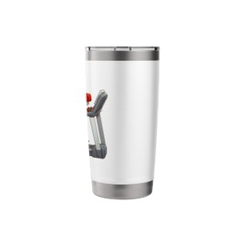 Santa on Treadmill Gym Fitness Workout Christmas Xmas Stainless Steel Insulated Tumbler