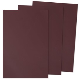 Dark Coffee Opaque Brown Acrylic Sheets 1/8 Thick, 12x8 inch, for Laser Cutting 3mm Thin Board Panel plexiglass Craftiff - Pack of 3
