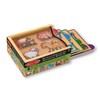 Melissa & Doug Animals Wooden Mini-Puzzle Set With Storage and