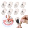 Dolores 8pcs Mini Ruedas Giratorias Acero Inoxidab 360° Autoadhesivo