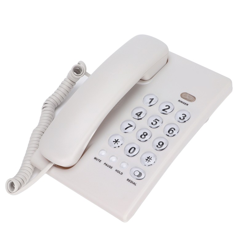 KXT504 Desktop Corded Telephone Multifunctional Large Button Landline Phone for
