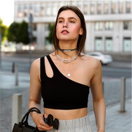 Palotay Black Velvet Choker Necklace Set for Women Black Lace Choker Necklaces Layered Velvet Choker Collar Gothic Jewelry Gifts for Cosplay-Bow Knot, bowknot