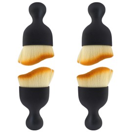 Moicstiy 4 Pack Car Interior Detailing Brush, Car Dust Brush Soft Bristle Cleaning Brush Car Cleaning Tool for Cleaning Panels, Air Vent, Leather (Yellow)