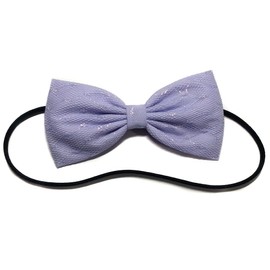 EmilyRose Couture Purple Glitter Lace Kawaii Lolita Hair Bow-girly, Pastel, Sparkly-for Girls, for Teens, for Women (Headband)