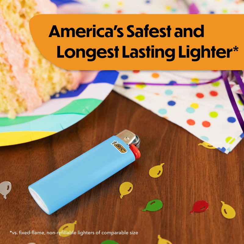 BIC Maxi Pocket Lighters, Reliable Candle Lighters for Holiday Festivities,