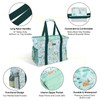 BALEINE Extra Large Utility Tote Bag with Wire Frame for