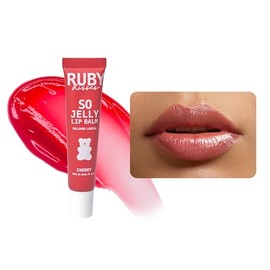 Ruby Kisses So Jelly - Bálsamo labial tintado, hidratante y no pegajoso, tratamiento de brillo labial nutritivo, acabado brillante, bálsamo hidratante