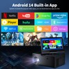 Projector with WiFi and Bluetooth,7-inch Touchscreen,Built-in Android System,Not Just a